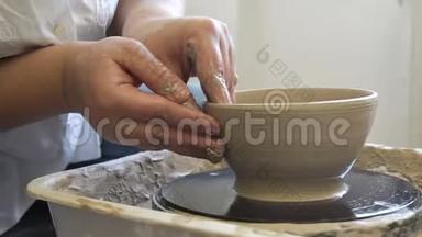 陶工坊工艺工艺技工定型碗轮